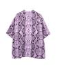 Schott RAYON SHIRT PYTHON Rayon Size Shirt, Python, Men's, L, 437, Lavender, 782-5123010
