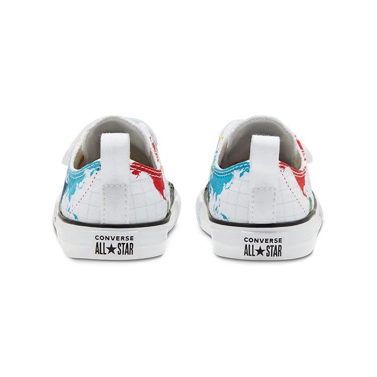 Converse All Star 2V Canvas Casual Versatile Low Top Walking Shoes Baby sneaker White 768457C
