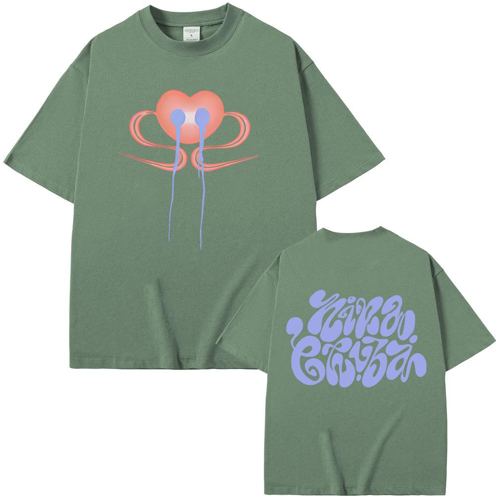 Singer Nina Chuba Tour New Album 2026 Cover Tshirt Men Women Fashion Pop Music T Shirts High Quality Cotton Oversized Tshirts