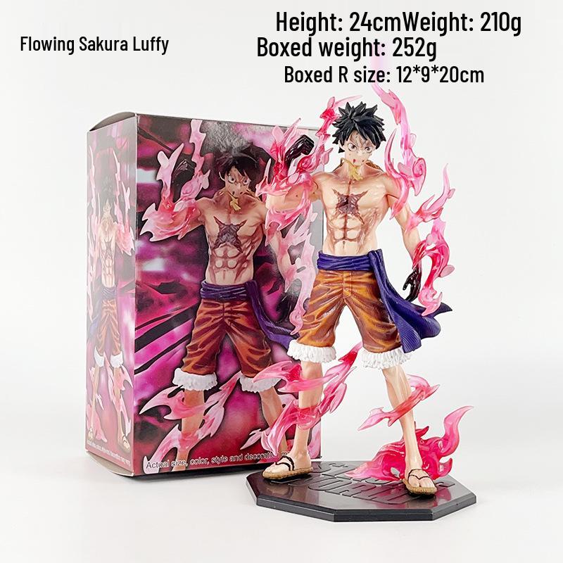 One Piece Onigashima Luffy, Zoro, Ace, & Sanji Anime Figurine Set