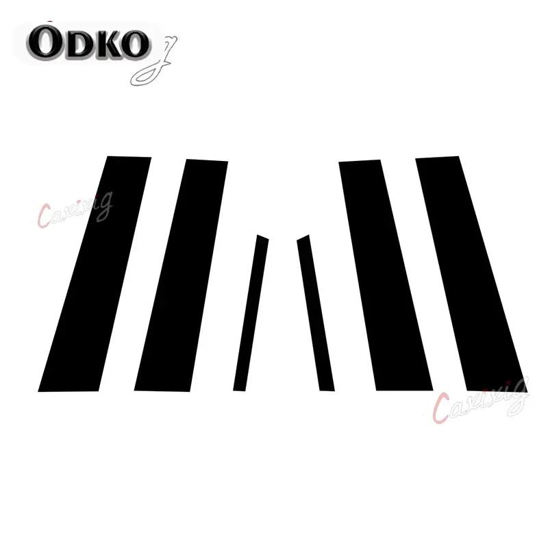 6Pcs for Toyota Yaris XP90 5-Door Hatchback 2006-2011 Door Window Pillar Posts Trim Molding Cover Stickers Accessories