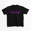 Deep Purple Logo Schwarzes T-Shirt Kurzarm Polyester Hard Rock T-Shirt Geschenk
