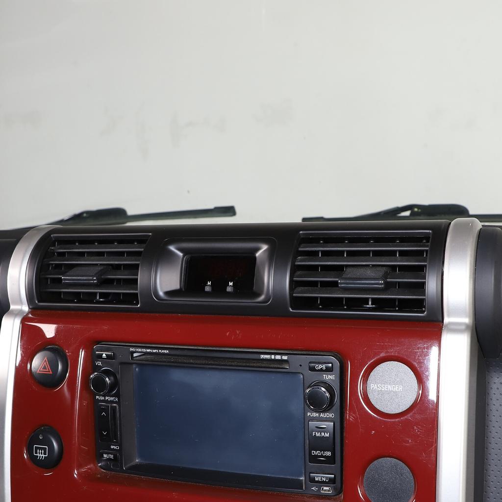 Matte Black Centre Air vent frame Trim Cover For Toyota FJ Cruiser 2007-