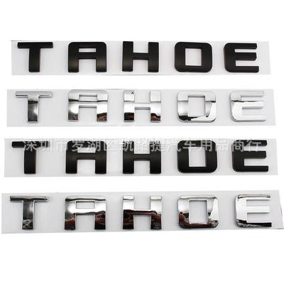 ABS Tylna Klapa Bagażnika TAHOE Emblemat Odznaka Zmodyfikowana Naklejka Dla Tahoe Logo Kampera