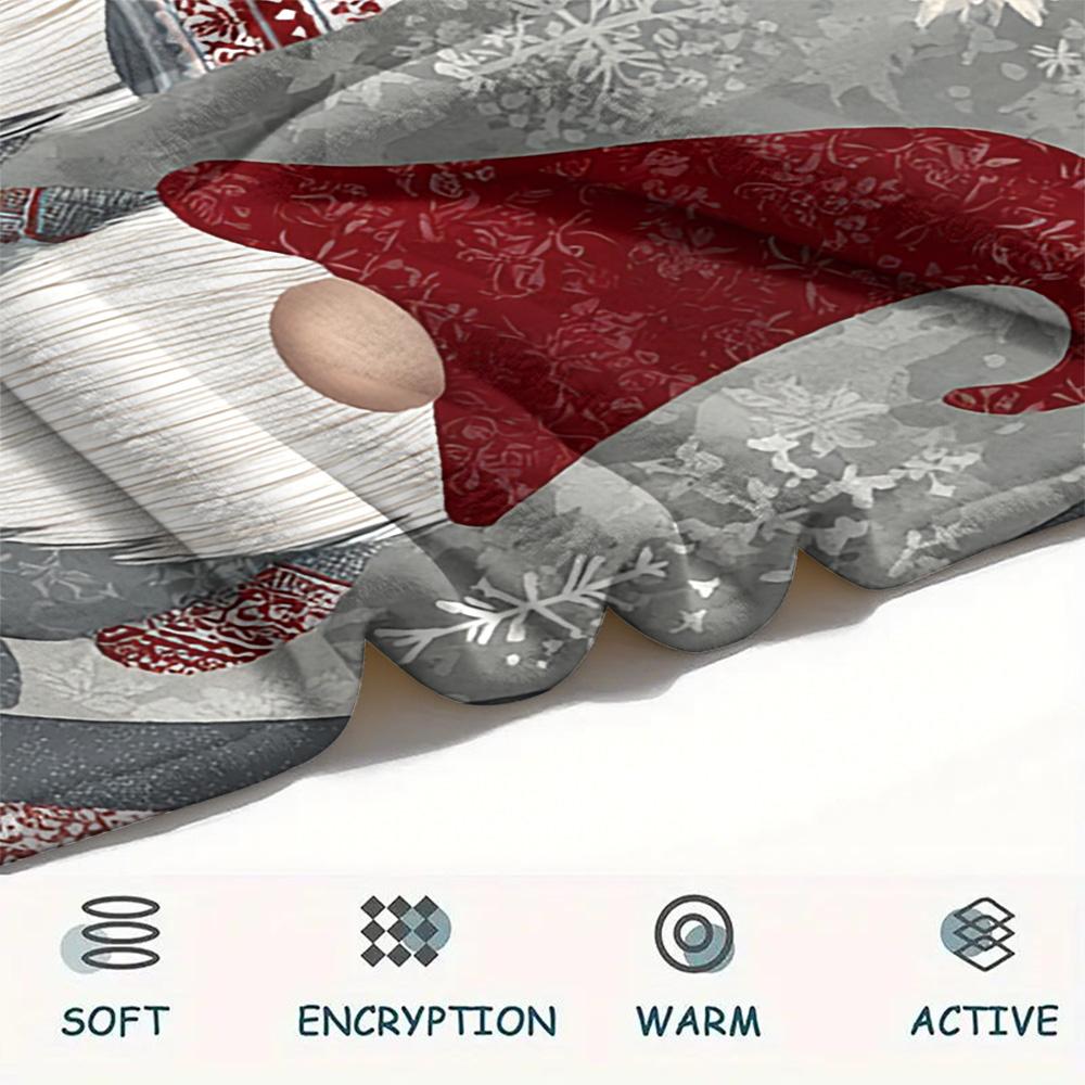 Dwarf Print Flannel Blanket, High quality Comfortable for All Seasons, Home Decor, Warmth and Comfort, Perfect for Christmas Gifts