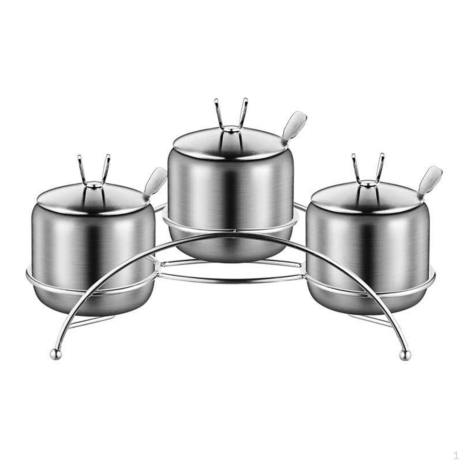 

Контейнеры для приправ Банки для специй с крышкой и ложкой Практичные вращающиеся коробки для перцовой подливки 27cmx14.5cm