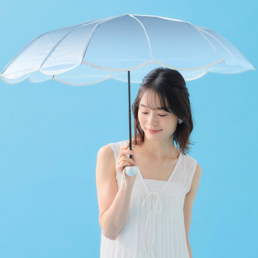 WPC Mermaid Transparent 3 Fold Umbrella Pt 0089 002