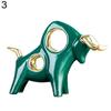 Nordic Ceramic Cattle Bull Sculpture Animal Status Ornament Home Table Decor