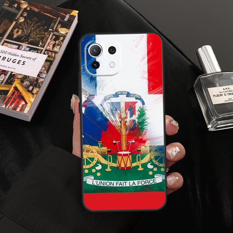 Haiti Haitianische Flagge Hülle Für Xiaomi 11T 12T 13T 14T Pro 13 14 15 Ultra POCO X7 Pro X3 X5 X6 F5 F6 M6 Pro Abdeckung