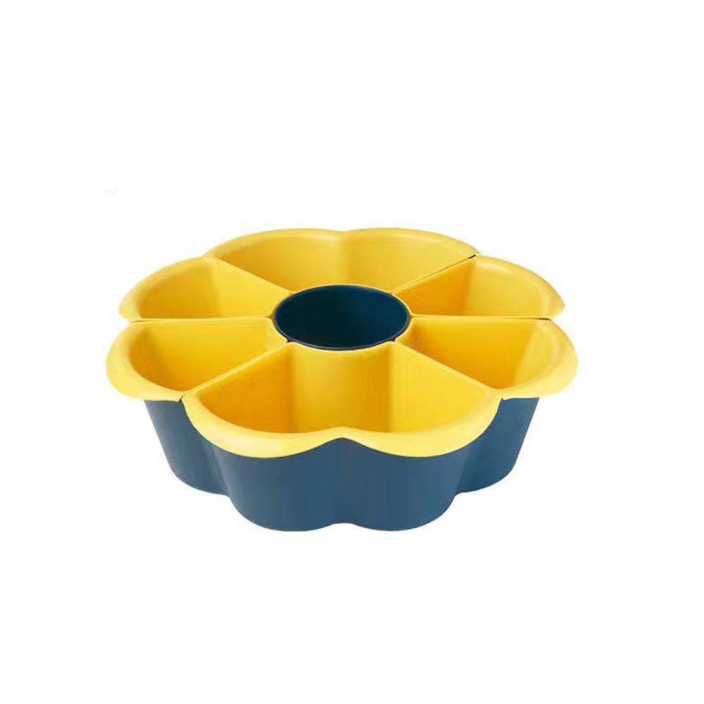 

Divided Snack Serving Tray 7/9 Grid Food Preparation Plate Kitchen Drain Basin Dining Table 7 Grid