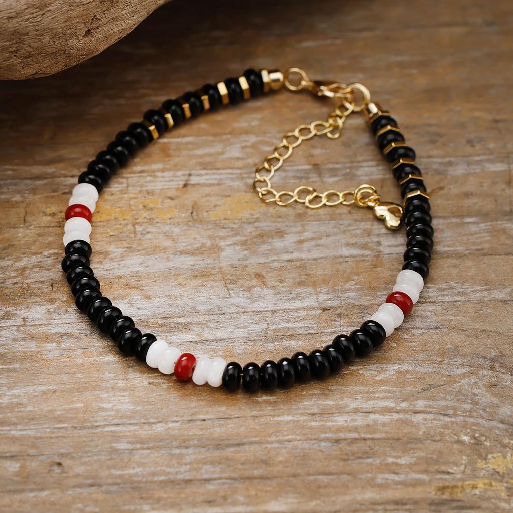 Neutral wind hot-selling natural stone handmade beaded bracelet couple jewelry gifts