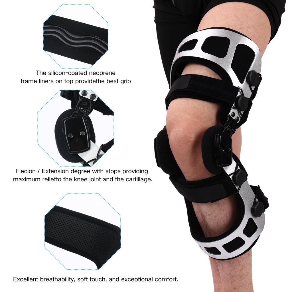 OA Unloader Knee Brace, Double Upright Unloader Knee Brace for ACL, PCL, Mild Osteoarthritis, Bone-on-Bone Pain