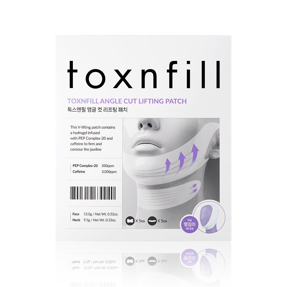 TOXNFILL Lifting Mask For Face & Neck Angle Cut Lifting Patch 17g*5 Sheets