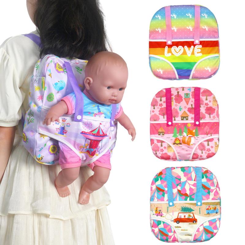 New Carrier Backpack For 12/14/16/18 Inch Born Baby Doll, 30/35/40/25Cm Girl Dolls Out Going Holder