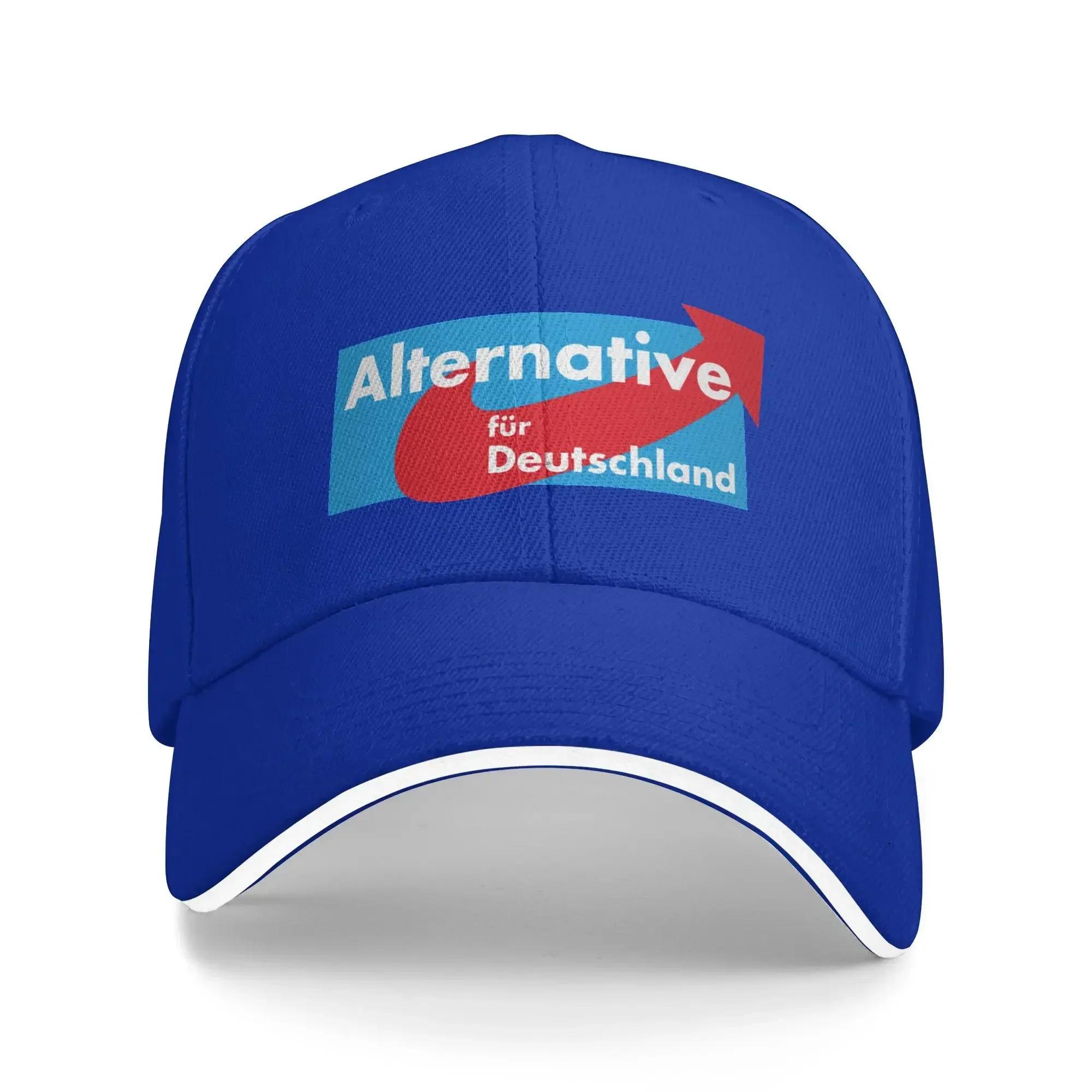 Alternative Afd GerUnisex Baseballkappe Unisex Erwachsenen Design Hip Hop Hüte Sommer yk Lustige Outdoor-Sportarten Sonnenschutz Baseballkappen One Size blue
