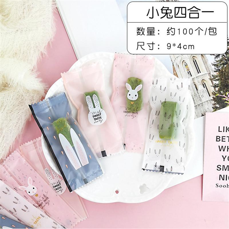 100 Stück Neue Schneeflocken-Knusperverpackung Blumentee Kekse Nougat Maschinell versiegelt Transparente Gefrostete Beutel Weihnachtsgeschenkverpackung