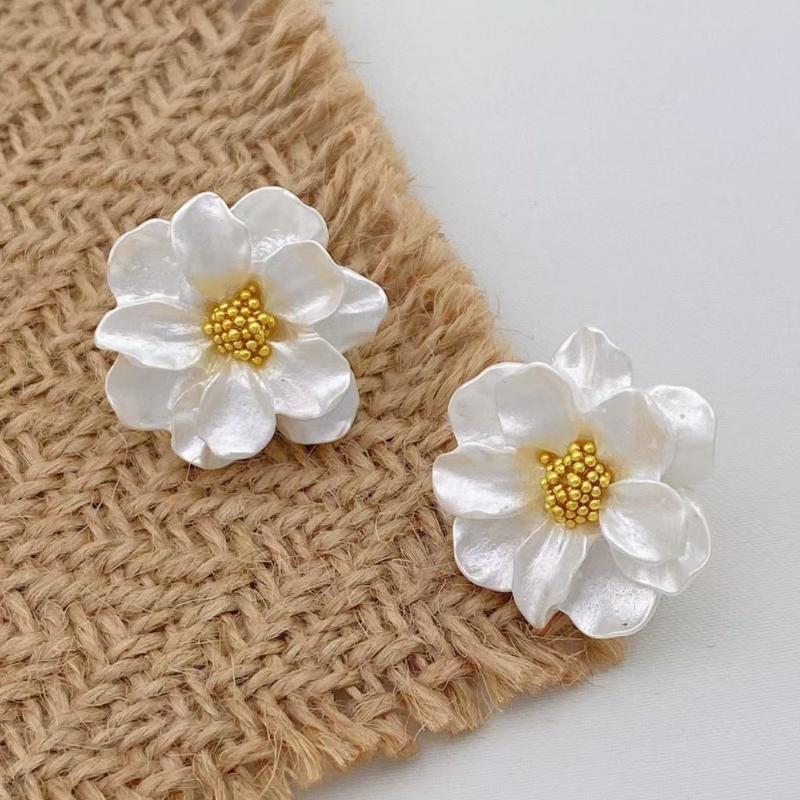 Elegante Harz Fee Blume Stud Ohrringe Für Frauen Süße Einfache Blume Ohrringe Mode Koreanische Hochzeit Romantische Schmuck Geschenke