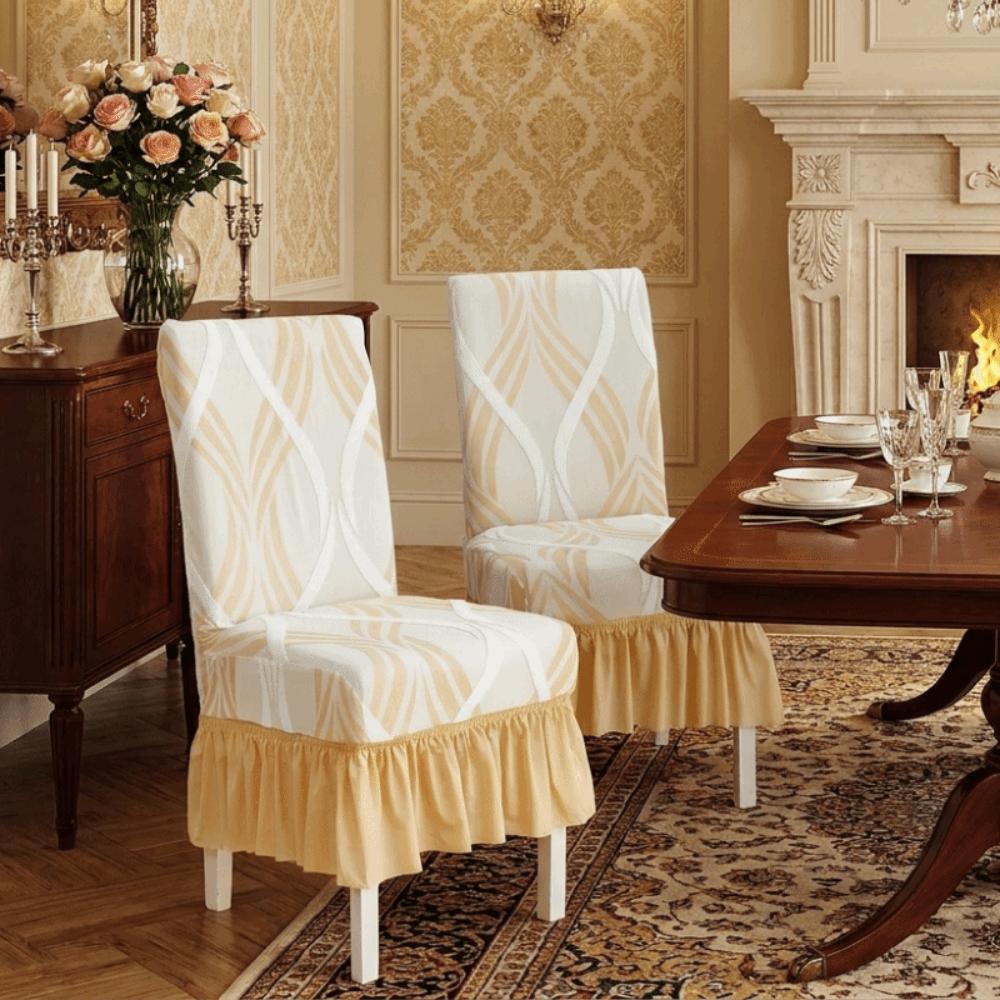 Wear-resistant Dining Chair Cover Non-slip Chair Slipcover Decorative Seat Cover Living Room