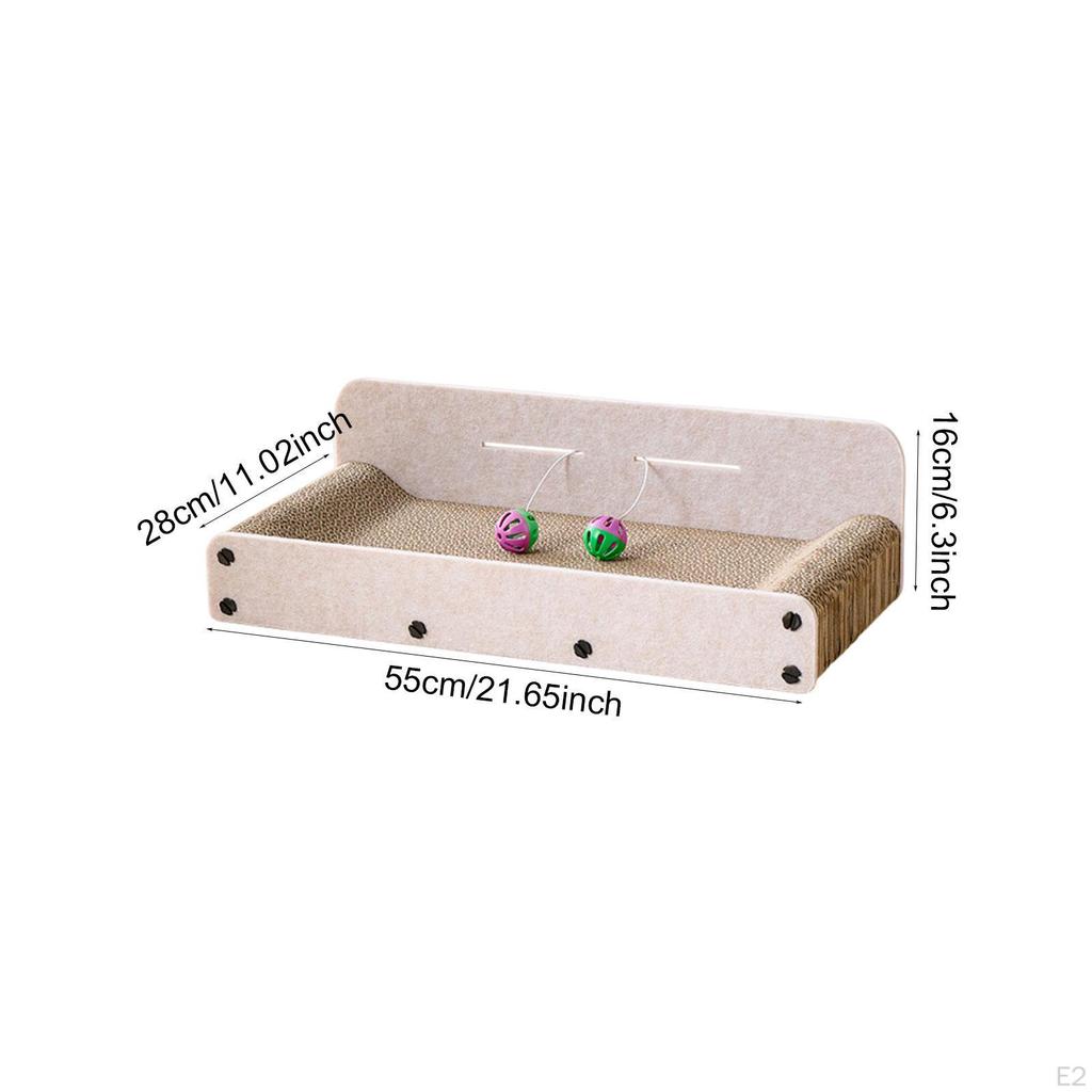 Cat Scratching Board Accessory Playing Resting Cartoon Gifts Supplies with Interactive Ball