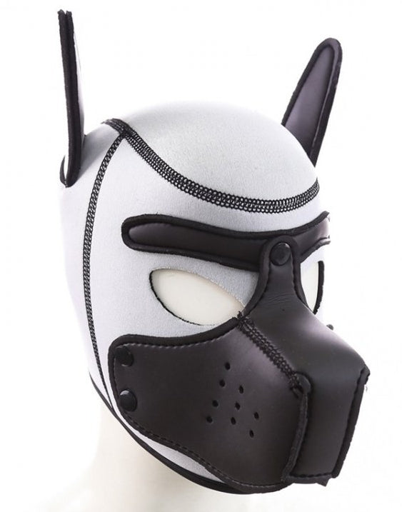 Cagoule Puppy néoprène Noir-Blanc - Kinky Puppy - Puppy Play, Dildos Queue