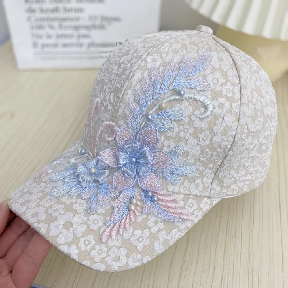 Lace Baseball Cap Mesh Sunscreen Hat Fashion Duck Tongue Hat  Spring and Summer