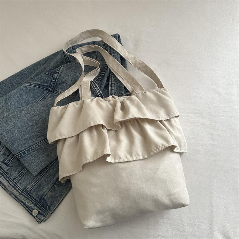 2025 girls spring new pleated ballet style multi-layer skirt design single shoulder portable tote bag super popular