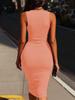 Robe Irregular Collar Slim Hip-hugging Sans Manches Femmes Transfrontalière Euro-Américaine 2026