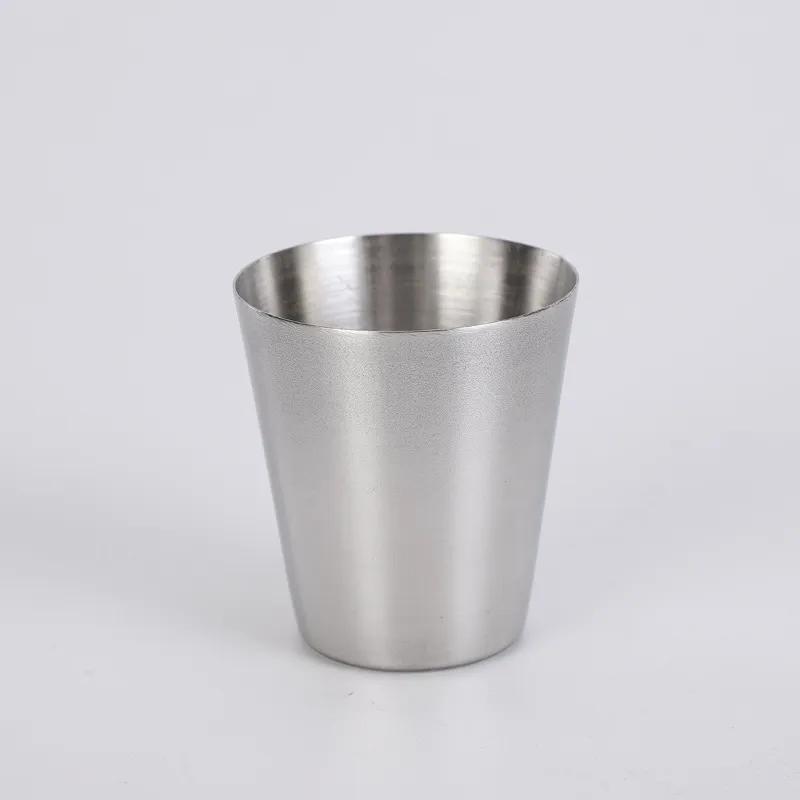 4Pcs Set Mini 30ml Wine Cup Outdoor Travel Stainless Steel Mini Cups Set Glasses For Whisky Wine With Storage Case Portable Drinkware YFA2260