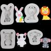 Reusable Silicone Baking Mold With Lovely Animal Design Designing Accent For DIY Dessert Crafts