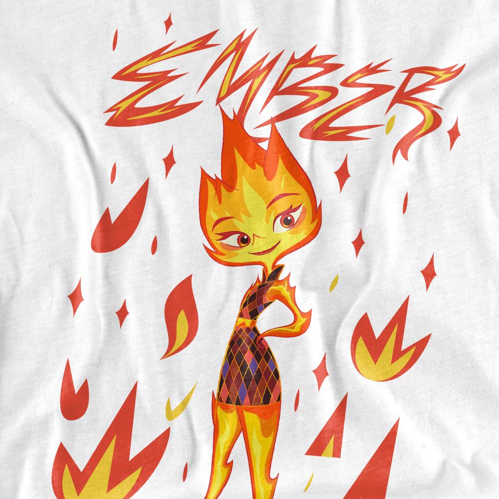 Elemental Unisex Adult Ember Fire T-Shirt