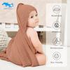 Muslin Hooded Baby Bath Towels 2 Pack 100 Cotton Towel for Babies Infants Toddlers 32x32Inch Highly Absorbent and Newborn Entia