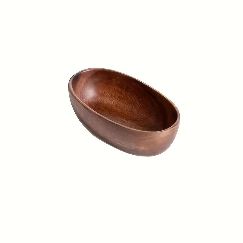 

Solid Wood Vintage Oval Storage Box - Natural Durable Jewelry Tray Organizer, Multi-Purpose Home Decor,Suitable for Vanity Table