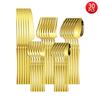 5/6/20/30pcs Gold waist cutlery set household stainless steel cutlery including knife, fork and spoon western cutlery