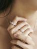 Xiann Daisy Open Ring White