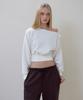 Rosefranz Wide Off-Shoulder Sweatshirt [Ivory]