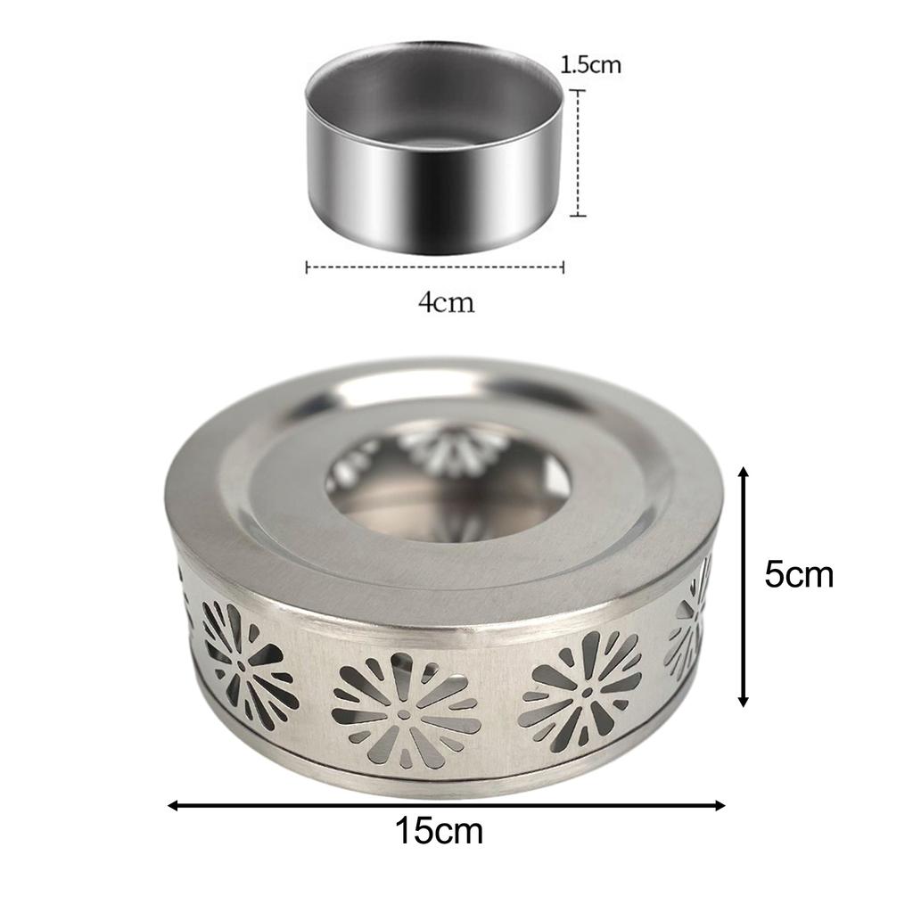 Stain Steel Tea Warmer Holder Teapot Household Heater Bracket Home Heating Base Coffee Mugs Cast Iron Portable Easy To Take