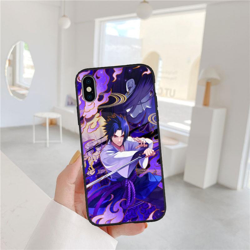 LO76 Naruto Uchiha Sasuke Soft Shell Phone Case for iPhone SE X XS XR 11 16E 17 Pro Max Air 8 7 6 6s Plus