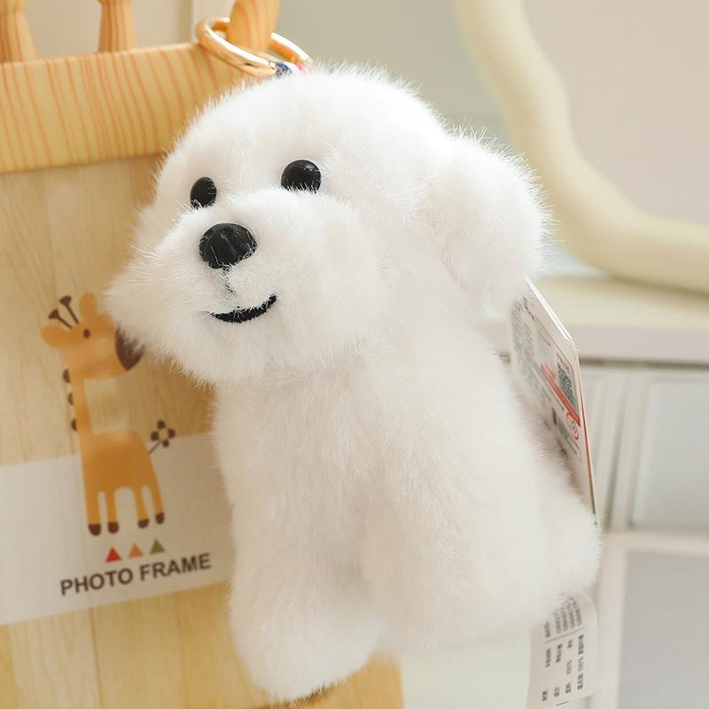 Cute Puppy Dog Pendant Plush Toy Doll Pomeranian Husky Doll Girl Bag Keychain Small Pendant