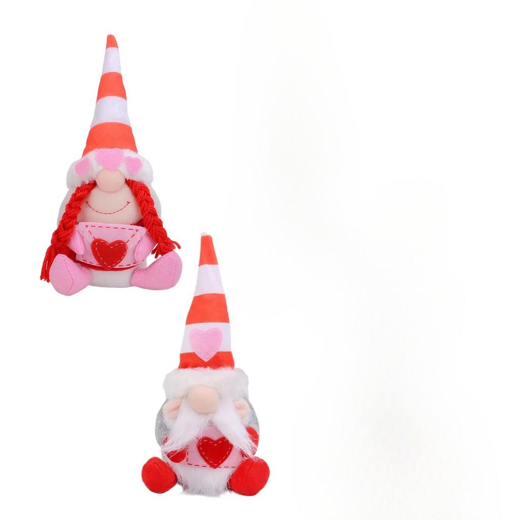 1/2pcs Valentine's Day Faceless Doll Embrace Envelope Hug Love Rudolph Doll Peach Heart Rudolph Wedding Birthday Gift Ornaments