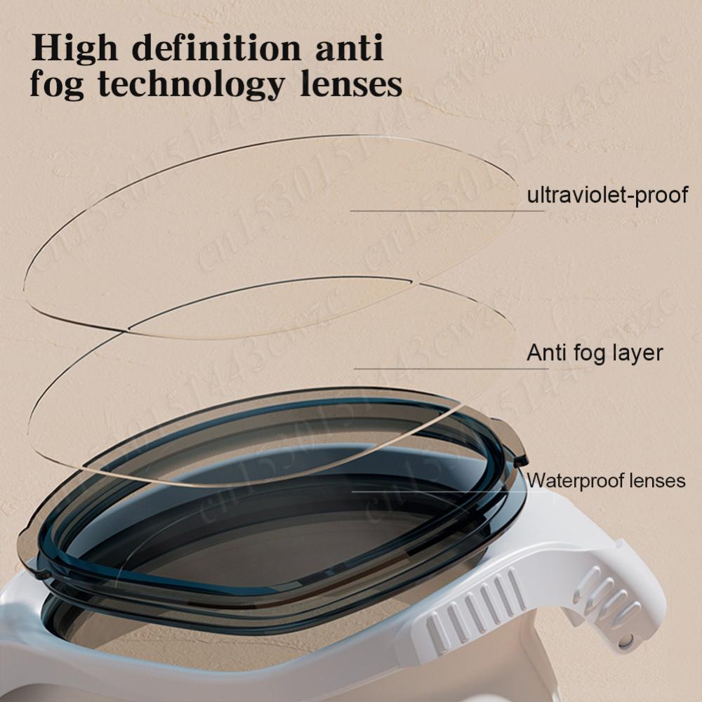 Men/Women Swimming Goggles Wide Vision UV Protection Professional Pool Eyewear Anti Fog Clear View Swim Goggles for Adults Youth
