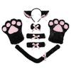 Cute Kitten Cosplay Set: Cat Ears Headband, Paw Gloves & Tail Accessory