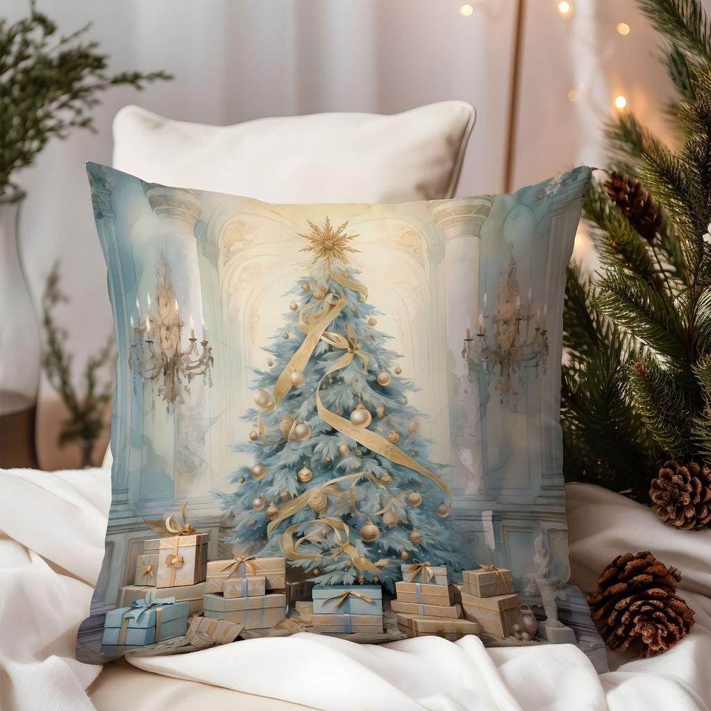 New Christmas Pillow Cover Premium Luxury Santa Home Sofa Cushion Cover Premium Durable Quality Useful Practical