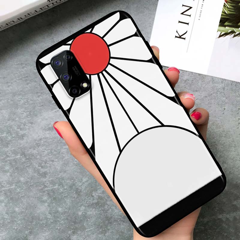 Demon Slayer Anime for OPPO Realme V15 X5 X3 X50 X7 X2 C17 C11 C3 C2 7 7i 6 6S 6i 5 Narzo 20 Pro Black Phone Case