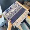 Milin European Letter Imitation Cashmere Scarf Shawl