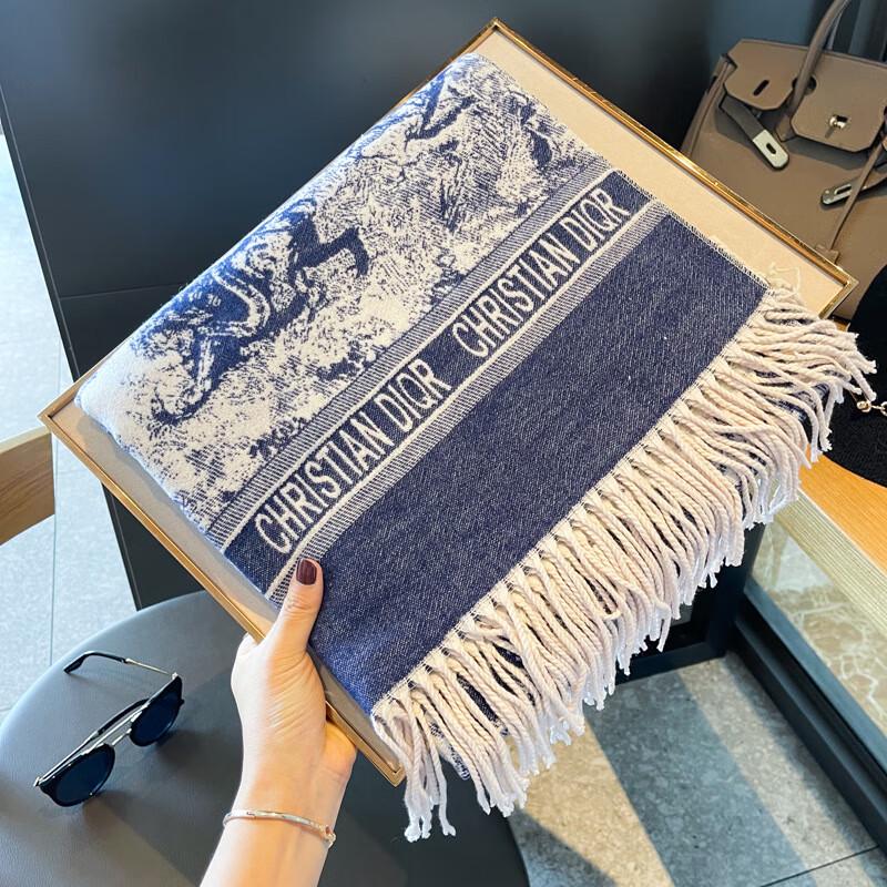Milin European Letter Imitation Cashmere Scarf Shawl