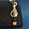 Black Cat With Pumpkin Keyring Alloy Cute Animal Decor For Bags And Keys
