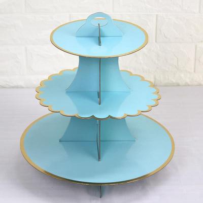 Tek Kullanımlık Doğum Günü Partisi Kağıt Pasta Sunum Standı