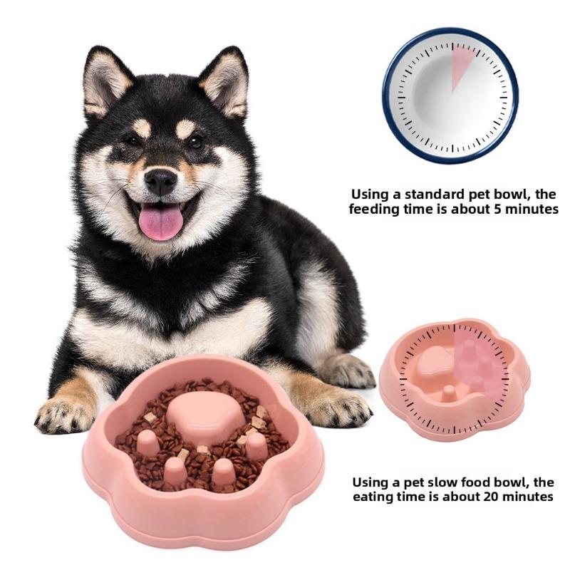Dog Basin, Dog Bowl, Anti-choking Pet Slow Food Bowl, Dog and Cat Feeder, Anti-tipping Slow Food Bowl for Dog Food
