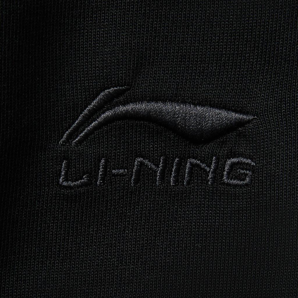 Li Ning Sports Lifestyle Serie Einfarbige Schlichte Vielseitige Bequeme Lässige Shorts Herrenshorts Schwarz AKSV211-2