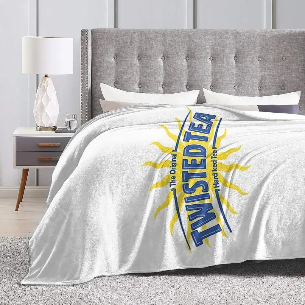 Twisted Tea Blankets Soft Warm Flannel Throw Blanket Cover for Bed Living room Picnic Travel Home Sofa